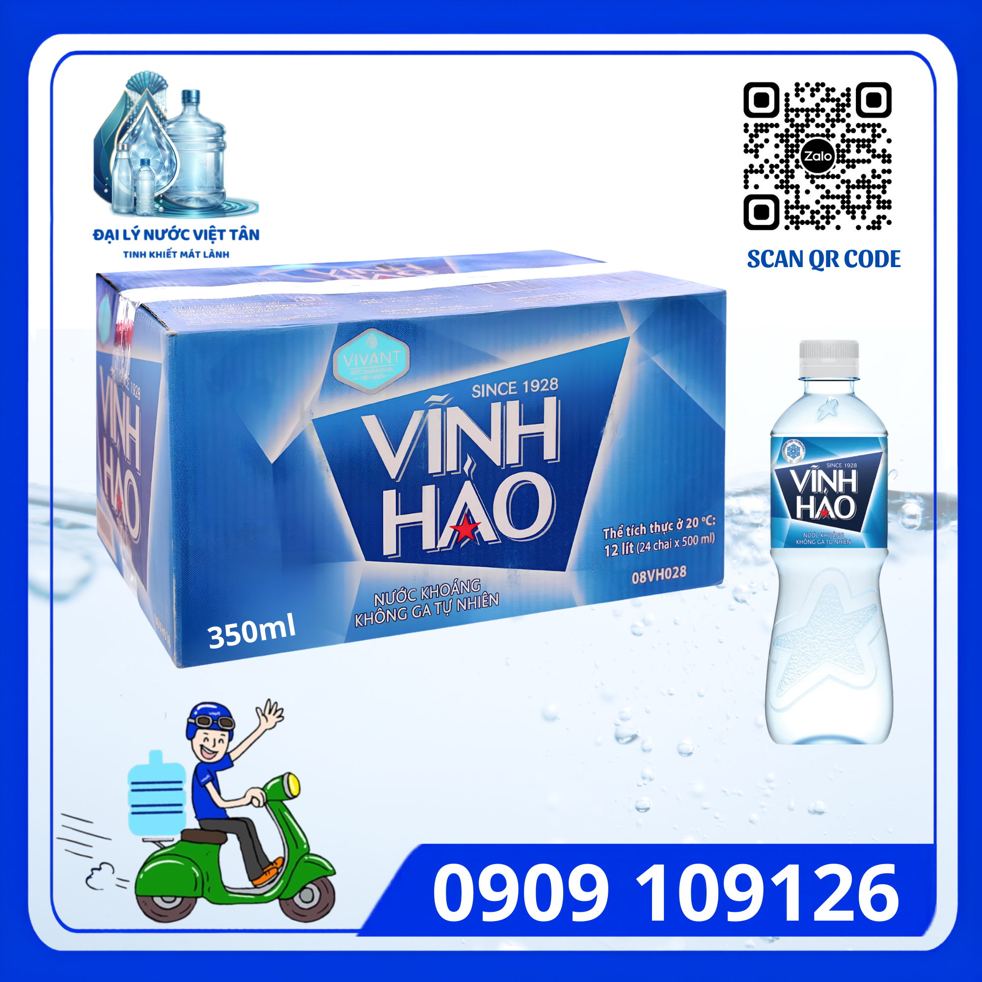 Nước Vĩnh Hảo 350ml thùng 24 chai