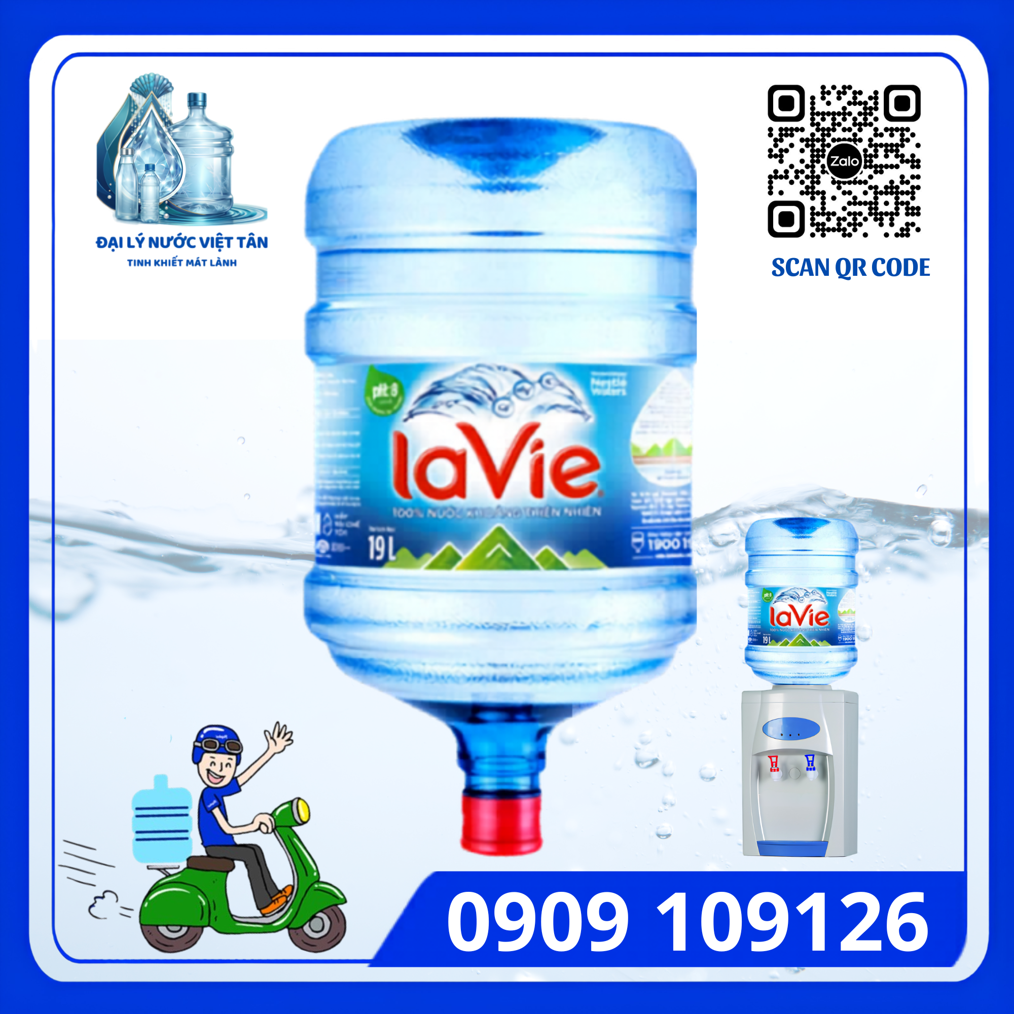 Bình Nước LaVie 19L (bình up)