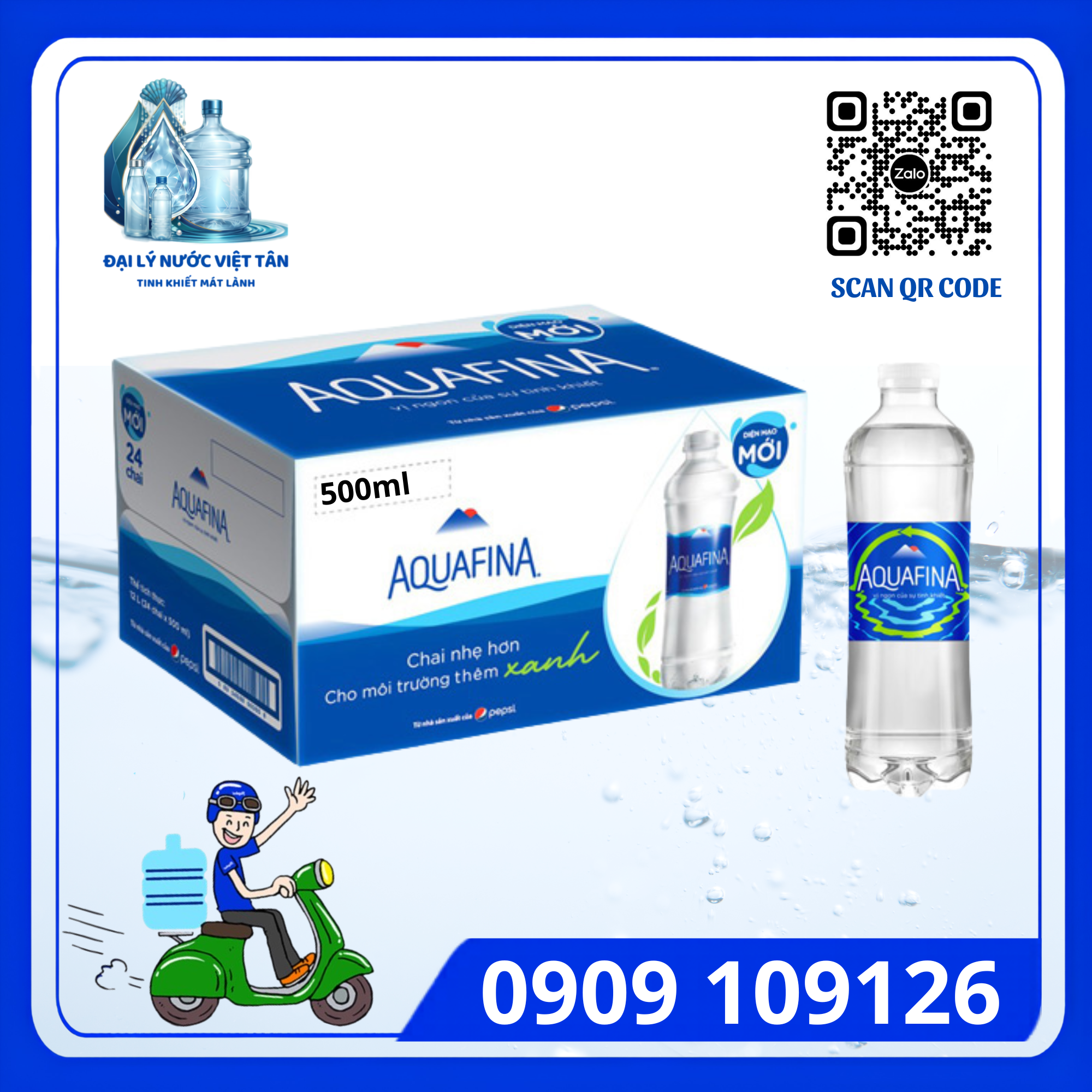 Thùng nước Aquafina chai 500ml